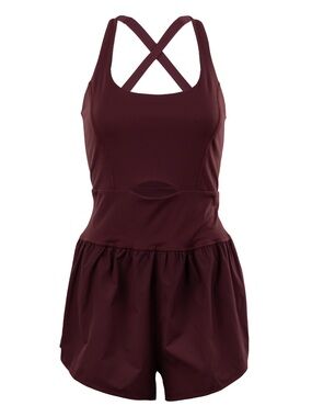 Collegiate Outfitters Maroon Cross-Back Romper